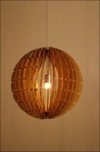 Modern Wood Pendant Lamp for Hotel Dining Room