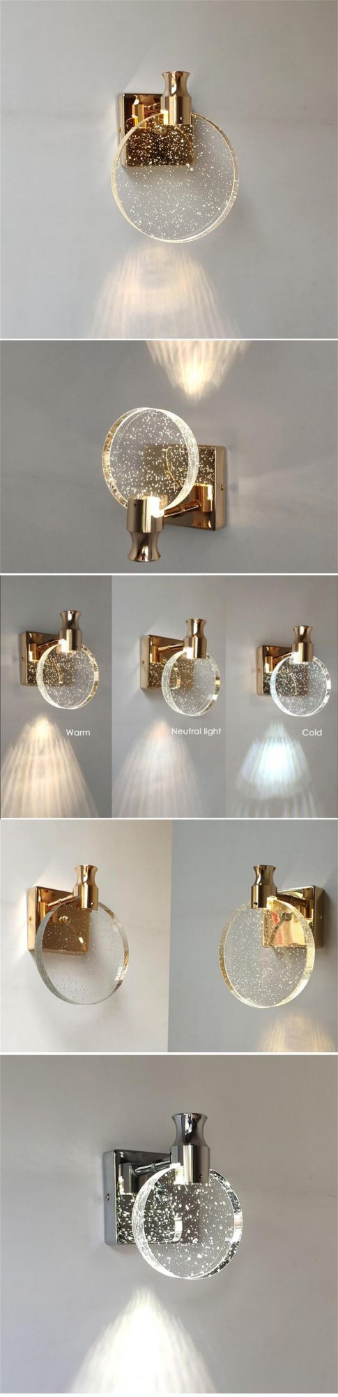 Wall Lamp Light Luxury Bedroom Bedside Crystal Living Room Background Wall Lamp