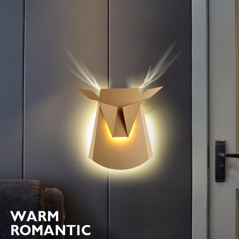 Bedside Lamp Antler Wall Lamp Modern Simple Creative Hotel Corridor Staircase Light