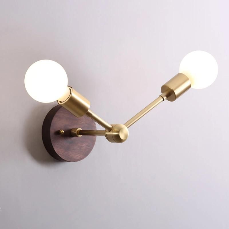 Two Head Corridor Wall Lamp Creative Light Luxury Living Room Bedroom Bedside Light