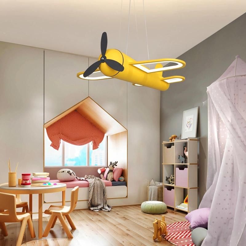 Children′s LED Pendant Lamp Airplane Nordic Hanging Kids Room Decoration Boys (WH-MA-151)