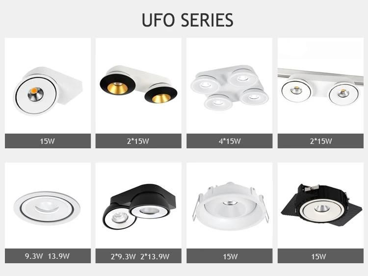 Factory OEM ODM 10W Die-Casting Aluminum Spot Recessed COB LED Downlight