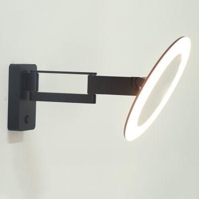 Mirror with Frosted Trimming Wall Lamp