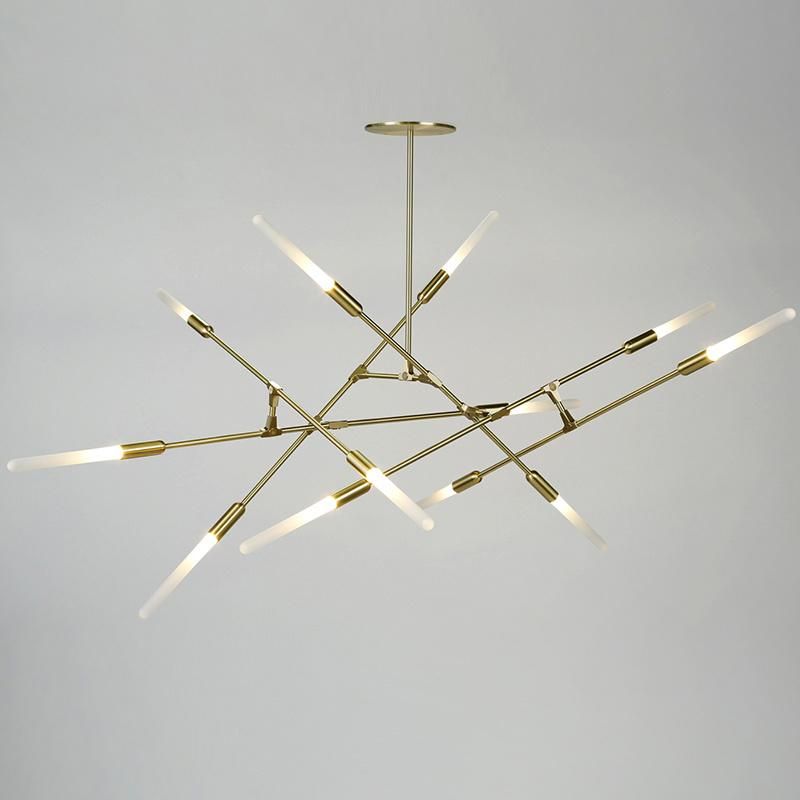 Nordic Living Room Chandelier Creative Dining Light Luxury Metal Pendant Lamp