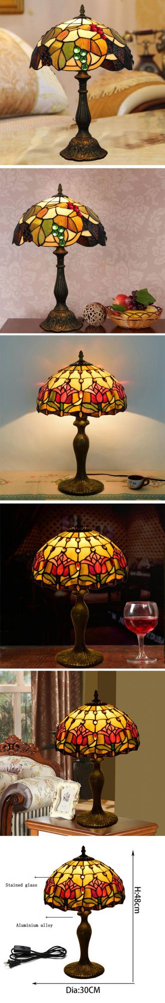 New Bedroom Modern Bedside Home Romantic Glass Cafe Retro Remote Control Atmosphere Table Lamp