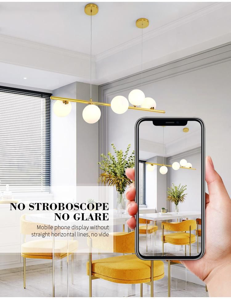 Modern European Style Round Glass LED G9 Chandeliers Lighting for Living Room