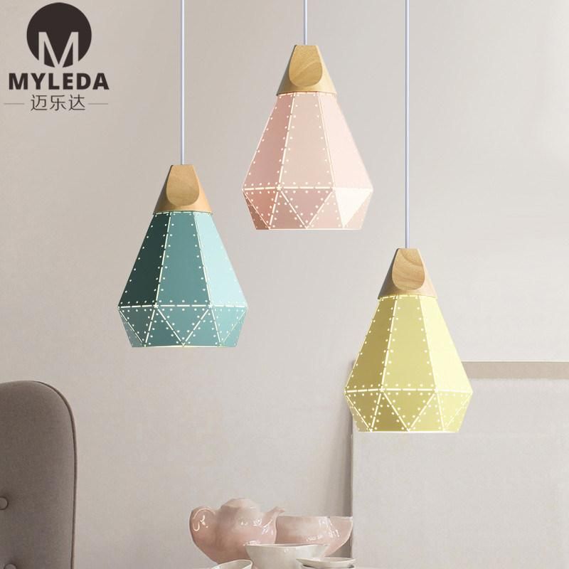 Nordic Macarons Living Room Pendant Hanging Chandelier Lamp