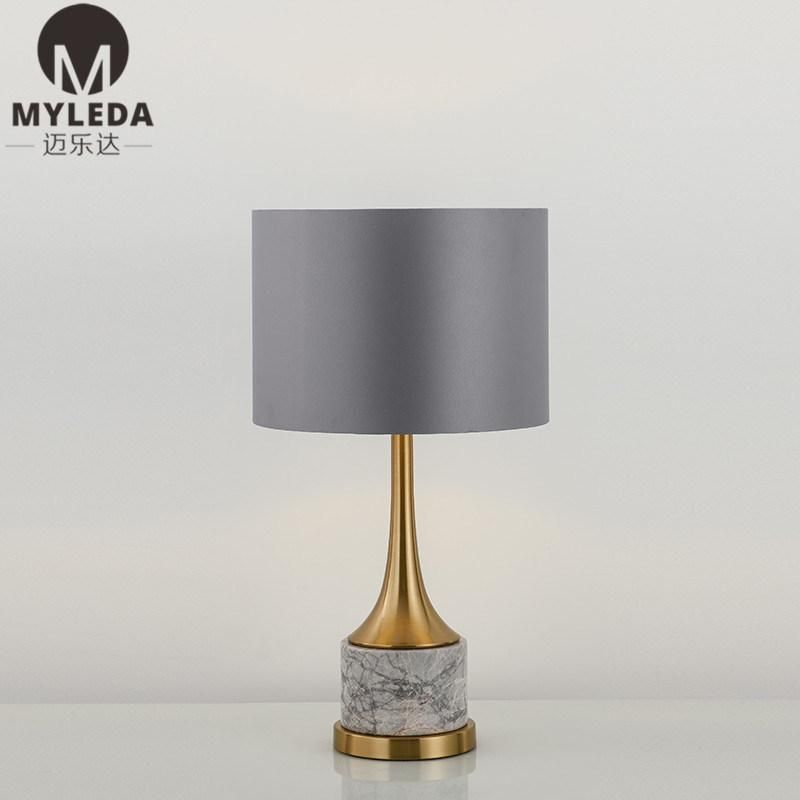 New Design Marble and Steel Modern Table Art Lamp