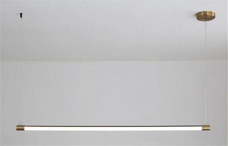 Restaurant Pendamt Lamp Dining Room Bar Long Strip LED Hanglamp Modern Indoor Home Decor Kitchen Pendant Light