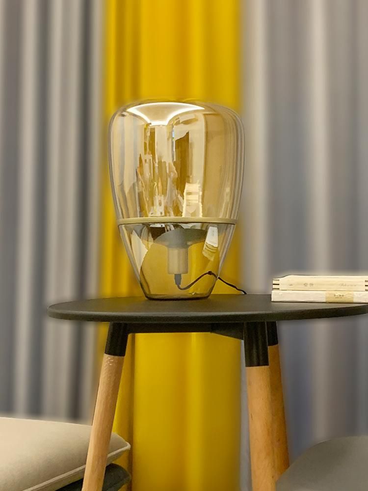 Transparent Glass Lampshade Mini Table Lamp Restaurant Lamp Romantic Lamp