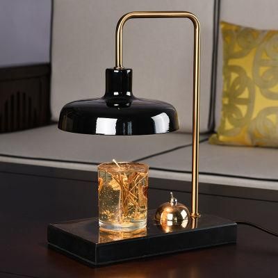 European Aromatherapy Lamp Marble Melting Wax Candle Lamp Bedroom Fragrance Incense Burner Candle Essential Oil Lamp