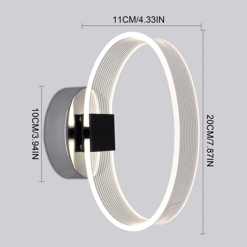 LED Indoor Wall Lamps 220V 6W Warm Night Lighting for Bedroom Hallway Aisle Bathroom Sconces Light (WH-OR-87)