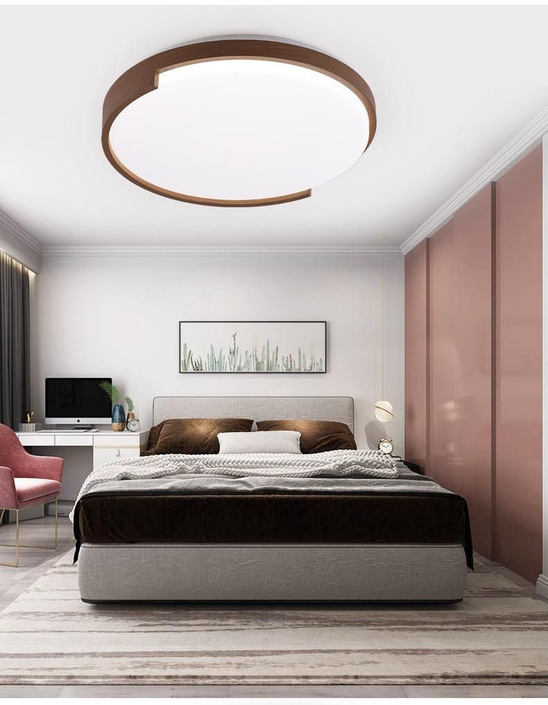 Modern Imitation Wood Restaurant Kitchen Bedroom LED Ceiling Lighting