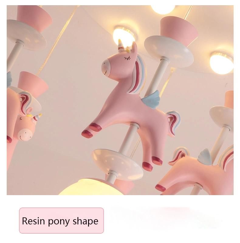 Children Bedroom Chandeliers Modern Ins Merry-Go-Round Boy Girl Room Chandelier (WH-MA-136)