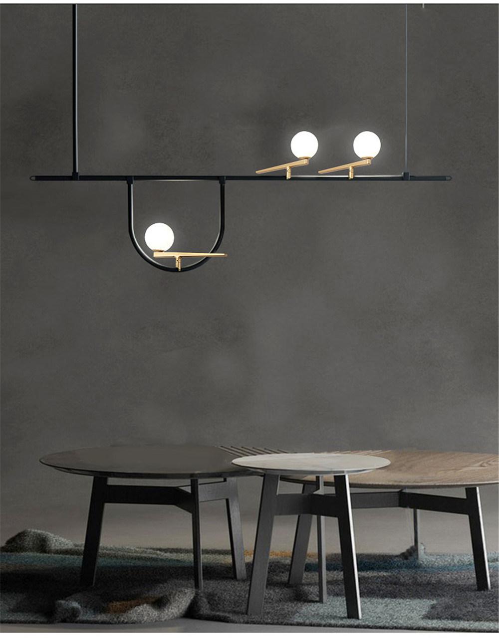 Indoor Chandelier Modern Glass Decorative LED Pendant Light
