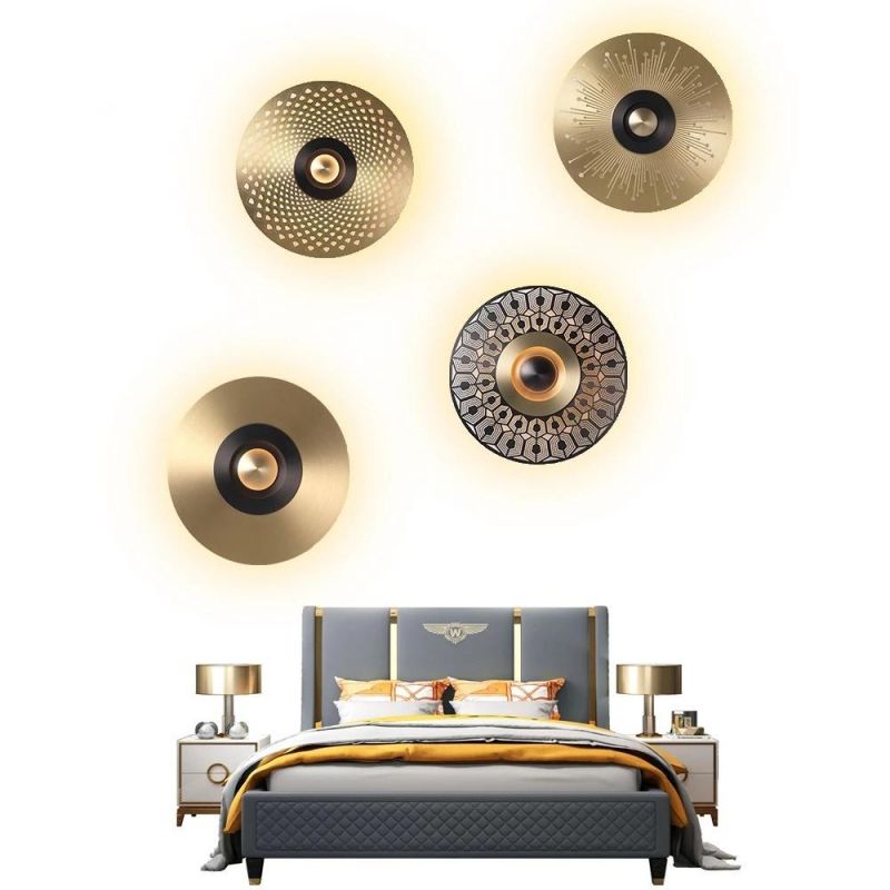 Modern LED Wall Lamp Hallway Living Room Bedroom Bedside Loft Home Decor Gold Applique Light Fixtures