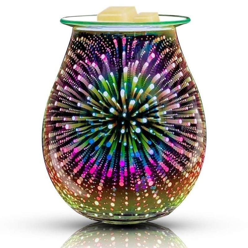 Ultrasonic Glass Aromatherapy Diffuser Humidifier 3D Firework Effect