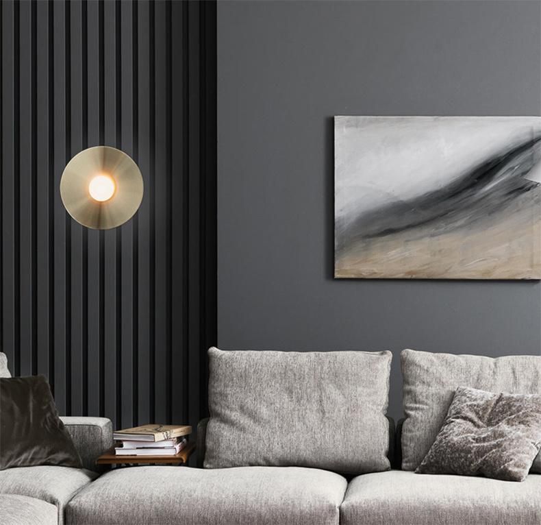 Creative Art Metal Living Room Wall Lamp for Bedside Bedroom Wall Light