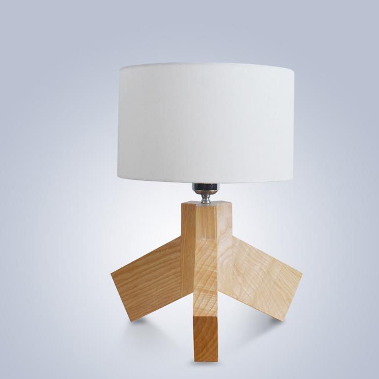 Wooden Short Tripod Design Floor Lamp Table Lamp Bedside Lamp