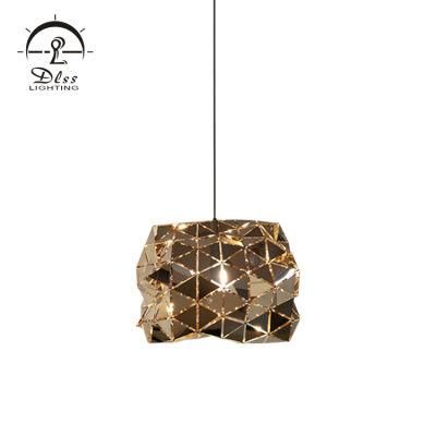 Triangle Stainless Steel Mosaic Silver Gold New Pendant Lamps