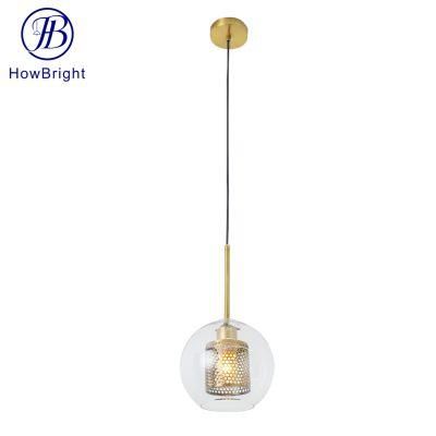 How Bright Morden E27 Glass Steel Trandsparent Luxury Hanging Lamp Chandelier Dining Room Modern Bubble Round Pendant Light