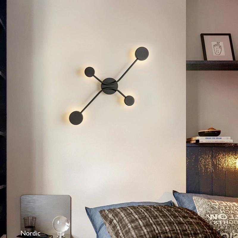 Modern Simple Creative Personality Round Staircase Corridor Wall Lamp Bedroom Wall Light