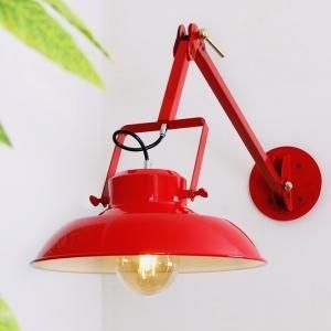 Design LED Wall Lamp Industrial Adjustable Red Bright Metal Wall Light