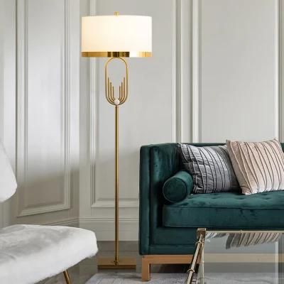 Creative U Shape Metal Tubular Floor Lamp Phnom Penh Lampshade Gold Floor Lamp (WH-MFL-24)