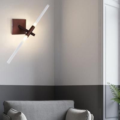 Wall Mount Light Gold Coffee Black Bedside Sconces Aisle TV Background Lamp Rotatable Wall Light (WH-OR-164)