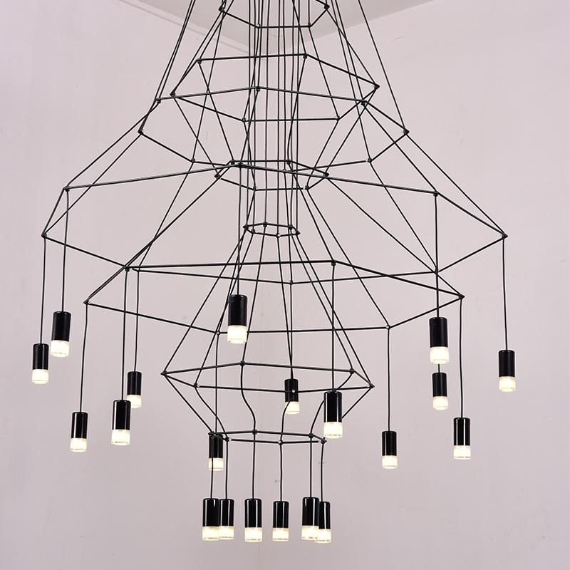 Modern Long Hanging Suspended Pendant Light Fixture for Kitchen Dining Room (WH-AP-62)