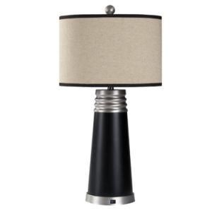 UL/cUL/Ce/SAA Approve Desk Lamp with Burlap Lamp Shade