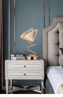 Nordic Bedroom Bedside Lamps Simple Modern Living Room Book Room Lamps Creative Designer Model Room Butterfly Lamps