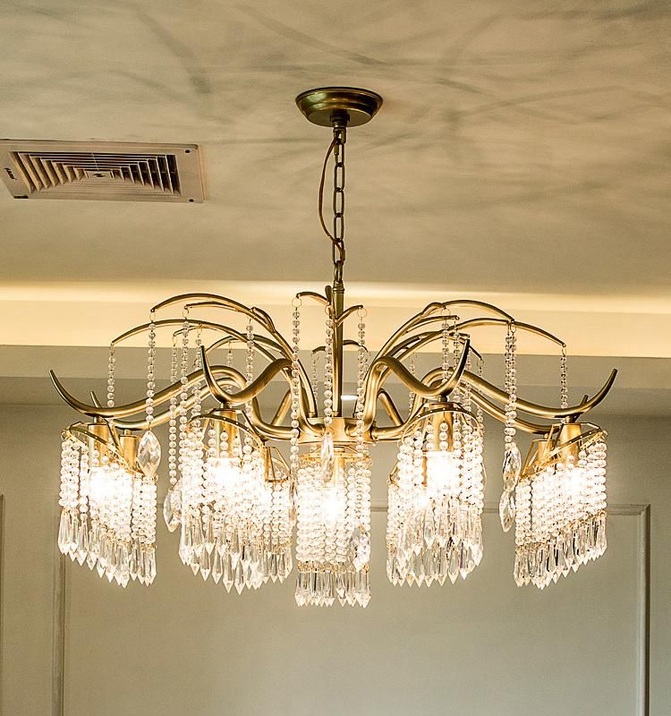 Living Room Chandelier Dining Lamp Creative Pendant Lamp Crystal Lamp