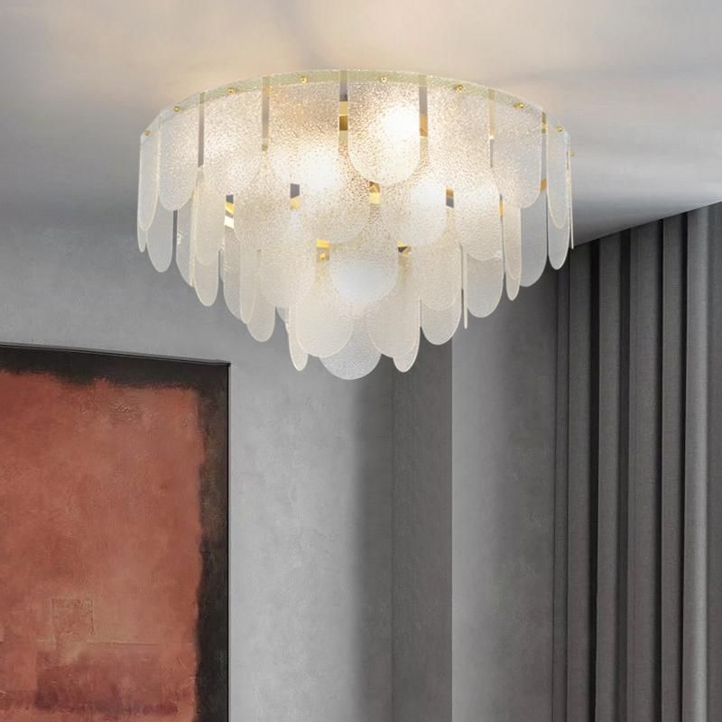 Light Luxury Living Room Pendant Lamp Simple Creative Glass Bedroom Ceiling Lamp