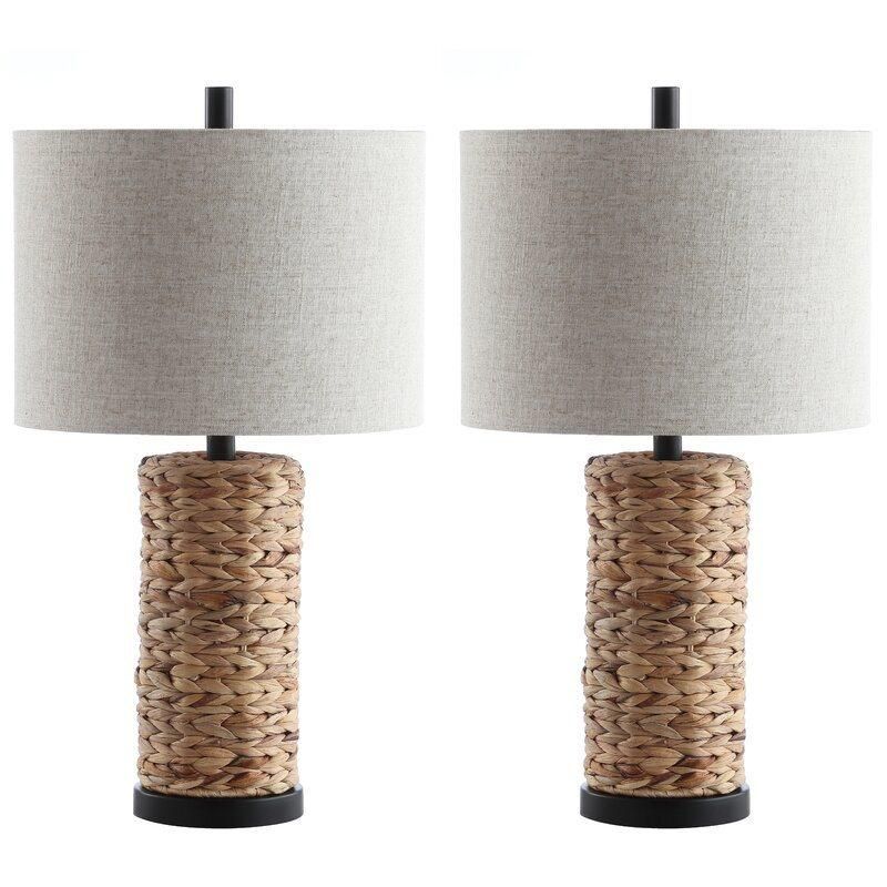 Home Decoration Lights Rattan Desk Table Lamp for Hotel Office Living Room