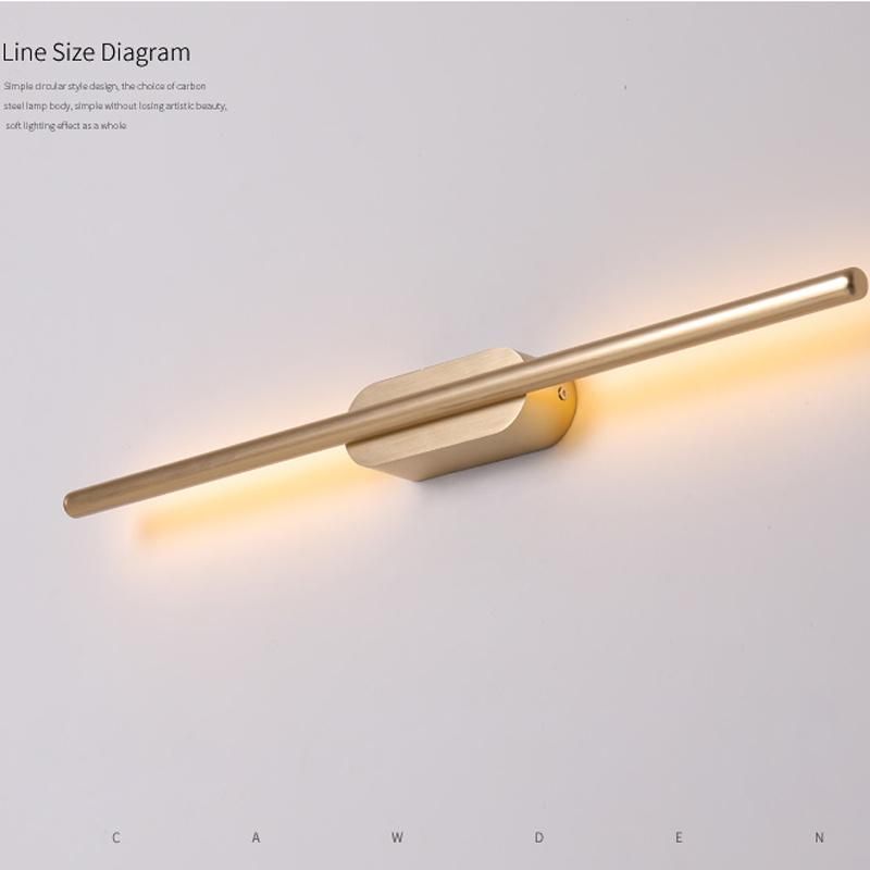Wall Lamp Simple Bedside Lamp Modern LED Strip Light Mirror Headlight