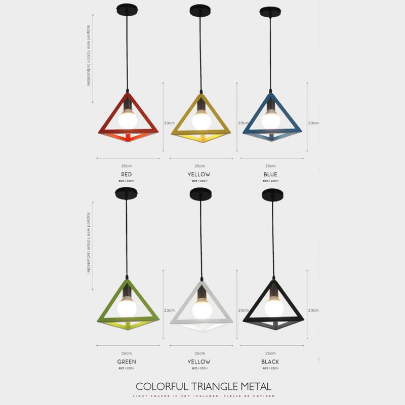 Vintage Industrial Iron Pendant Light Ceiling Lamp for Dining Room, Living Room, Cafe and Bar