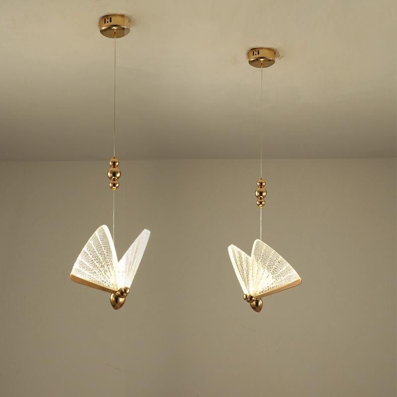 Butterfly Design Crystal Chandelier Hotel Lobby Exhibition Hall Pendant Lamp
