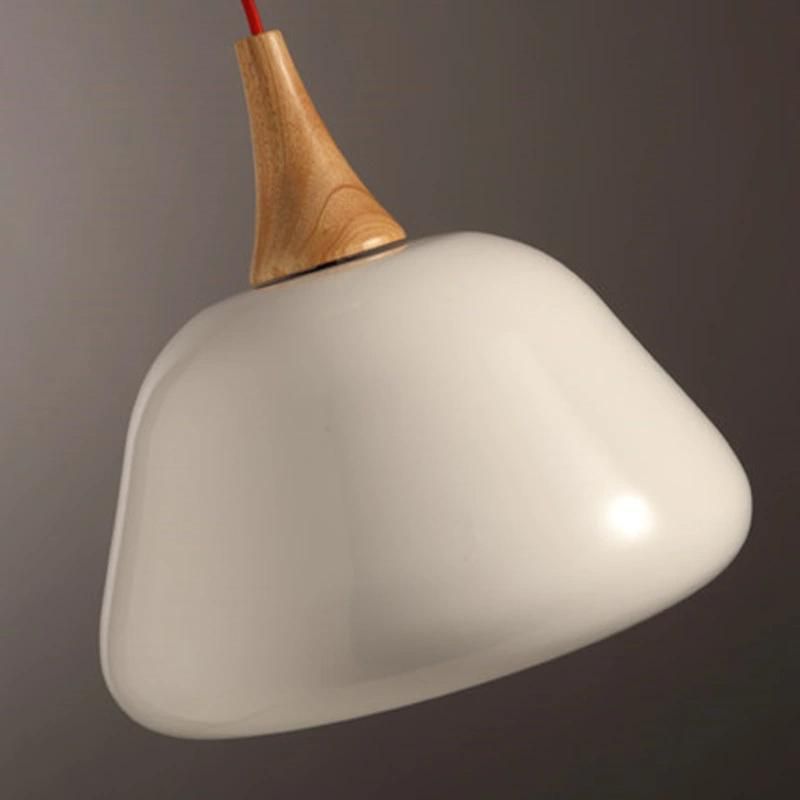 Simple Wood Pendant Lamp with Werner Scandinavian Kitchen Island Lighting (WH-AP-332)
