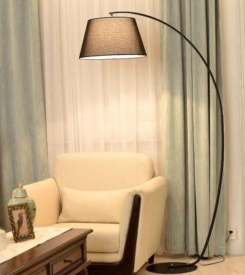 Desktop Nordic Arco 24W RGB Smart WiFi Office Brass Decorative Wood Corner LED Standing Lamps for Living Room Lamp Floor Modern