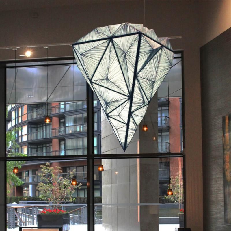 Diamond Design Modern Chandelier Mall Lobby Exhibition Hall Pendant Lamp