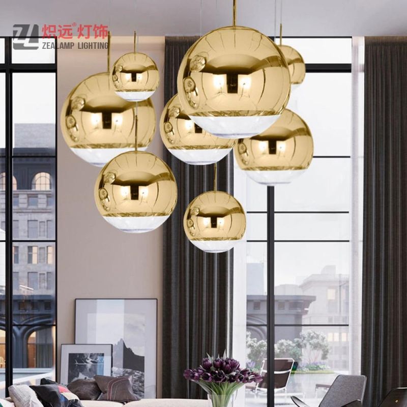 Modern Contemporary Creative Dining Room Office Gold Glass Pendant Light