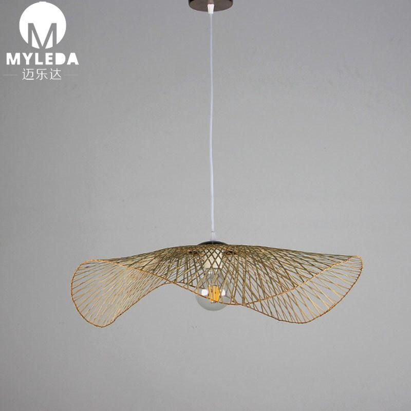 Cage Traditional Handmade Bamboo Lamp Bright Lantern Pendant Light