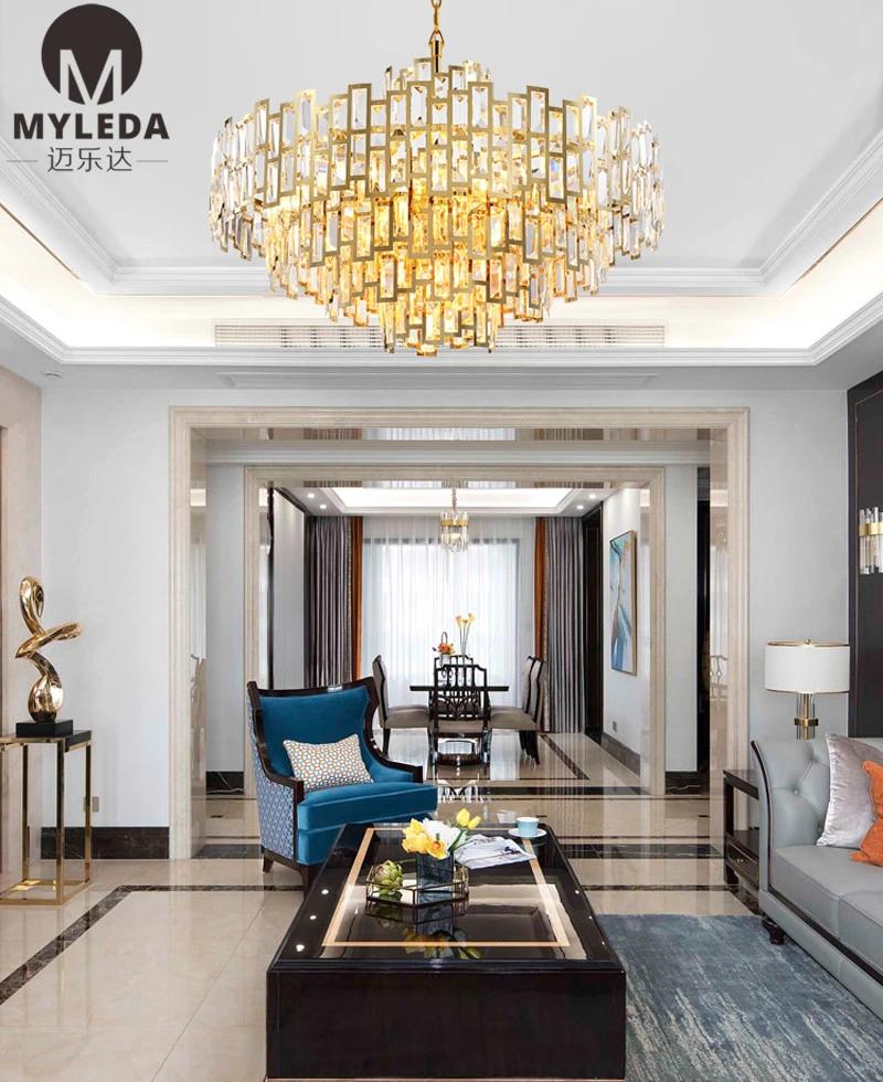 Hot Sale Modern Chandelier Interior Lighting Crystal Pendant Lamp
