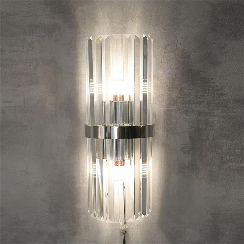 Modern Simple LED Crystal Wall Lamp Indoor Home Decor Wall Sconce Living Room Bedroom Bedside Bathroom Corridor Lamp Wall Lights