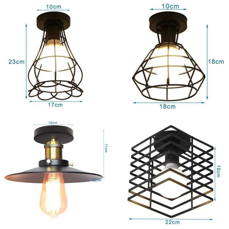 Nordic Modern LED Lighting Industrial Retro Ceiling Light