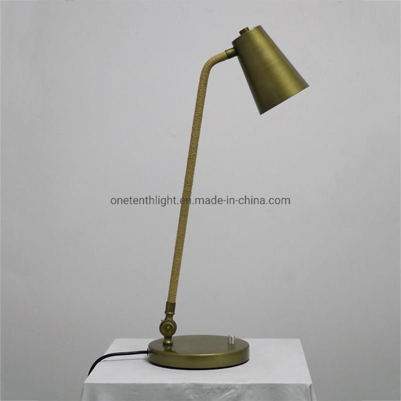 Metal Base and Shade in Bronze Finish Table Lamp