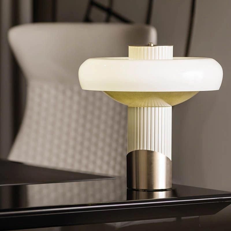 Modern Simple Bedroom Bedside Glass Desk Lamp Nordic Soft Decoration Designer Model Room Hotel Creative Bar Desk Lamp