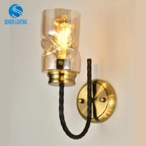 Home Hotel Colored Glass Wall Lamp