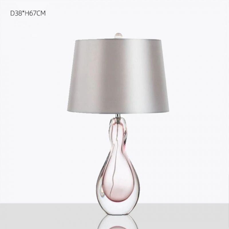 Art Drop Shape Bedside Lamp Beautiful Table Light with a Variety of Lampshades Unique Especial Desk Lamp
